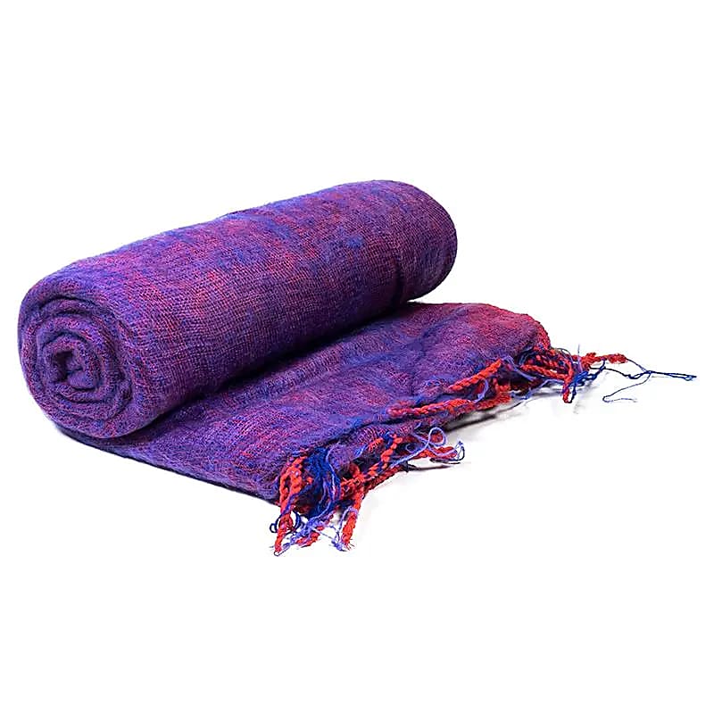 Scialle da meditazione viola multicolor